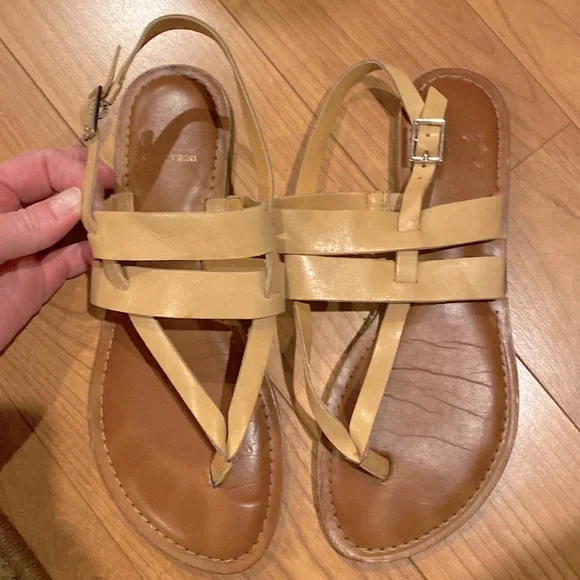 Gianni Bini Shoes Gianni Bini Natural Leather Strappy Sandal